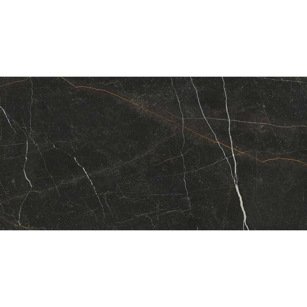 Emporio Gold Nero Large-Format Porcelain Tile 24x48 | Tile Club