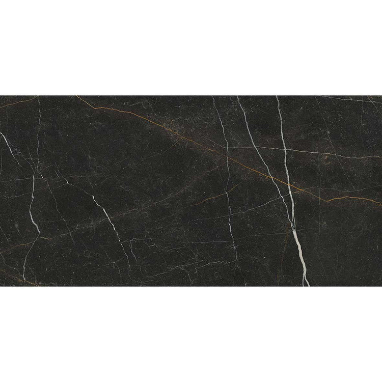 Emporio Gold Nero Large-Format Porcelain Tile 24x48 | Tile Club