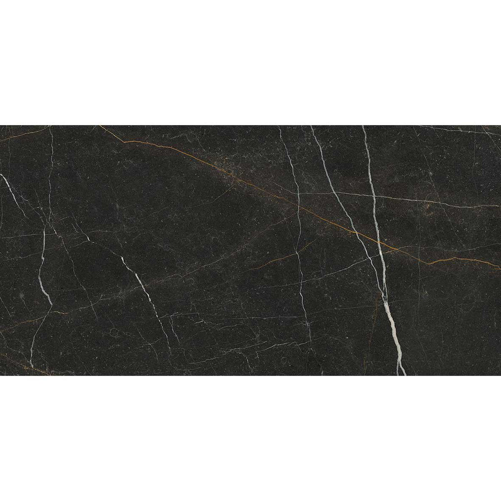 Emporio Gold Nero Large-Format Porcelain Tile 24x48 | Tile Club