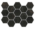 Emporio Gold Nero Porcelain Mosaic Tile | Tile Club