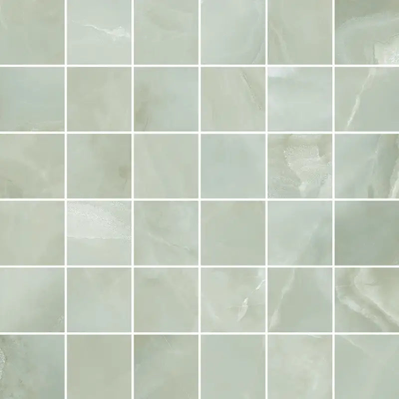 Emporio Jade Crystal-Look Porcelain Mosaic Tile | Tile Club