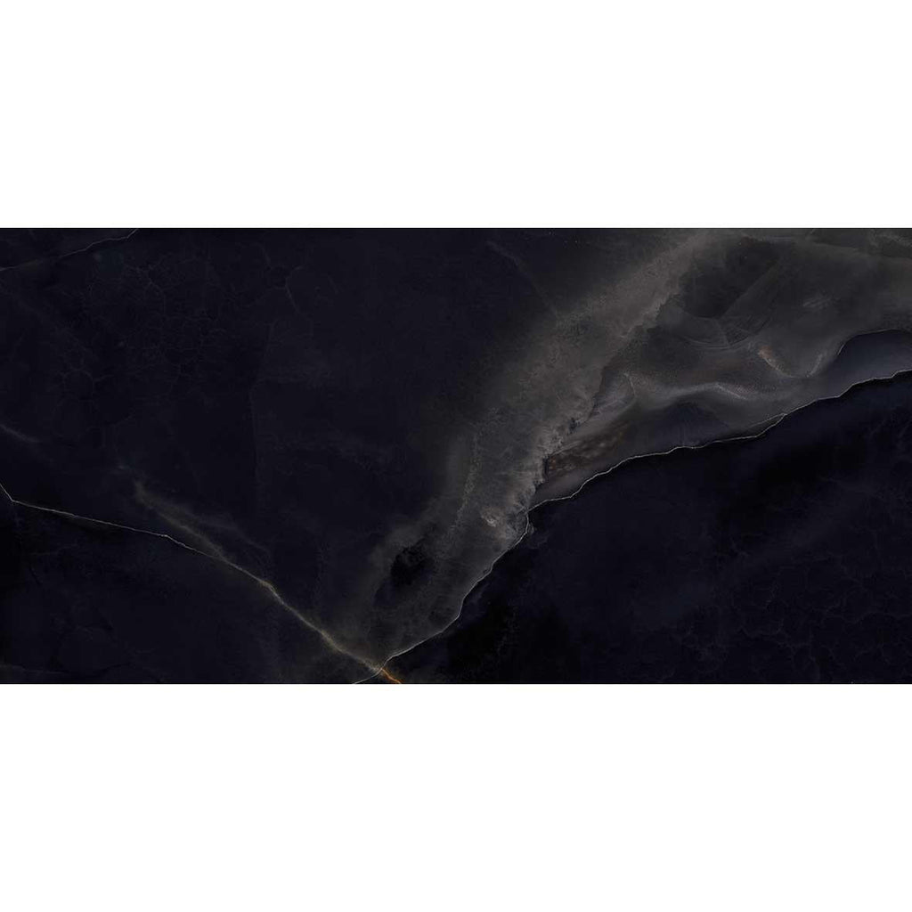 Emporio Black Onyx Large-Format Porcelain Tile 24x48 | Tile Club
