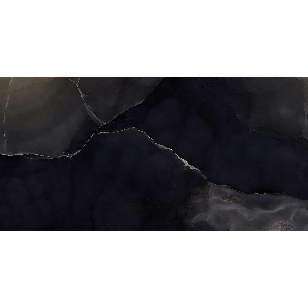 Emporio Black Onyx Large-Format Porcelain Tile 24x48 | Slab Tiles