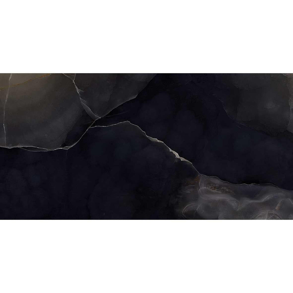 Emporio Black Onyx Large-Format Porcelain Tile 24x48 | Tile Club