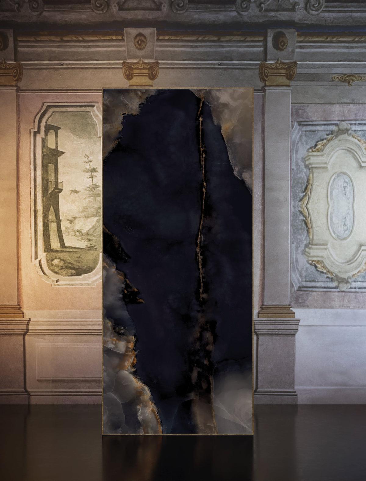 Emporio Black Onyx Large-Format Porcelain Tile 24x48 | Tile Club