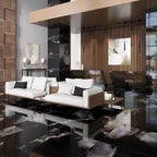 Emporio Black Onyx Large-Format Porcelain Tile 36x36 | Tile Club