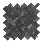 Emporio Black Onyx Porcelain Mosaic Tile