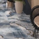 Emporio Blue Onyx Large-Format Porcelain Tile 36x36 | Tile Club