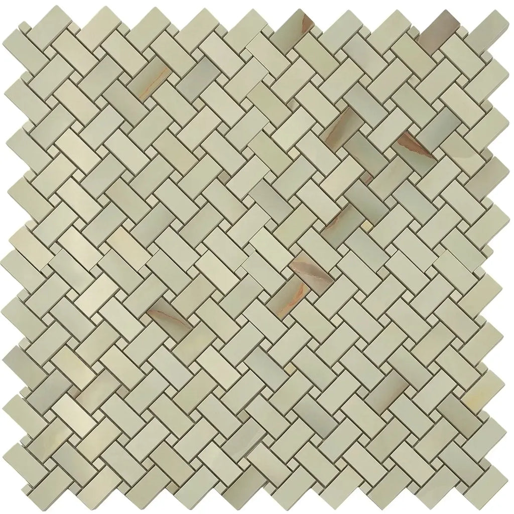 Emporio Soft Jade Onyx Porcelain Mosaic Tile | Tile Club
