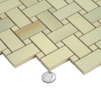 Emporio Soft Jade Onyx Porcelain Mosaic Tile | Tile Club