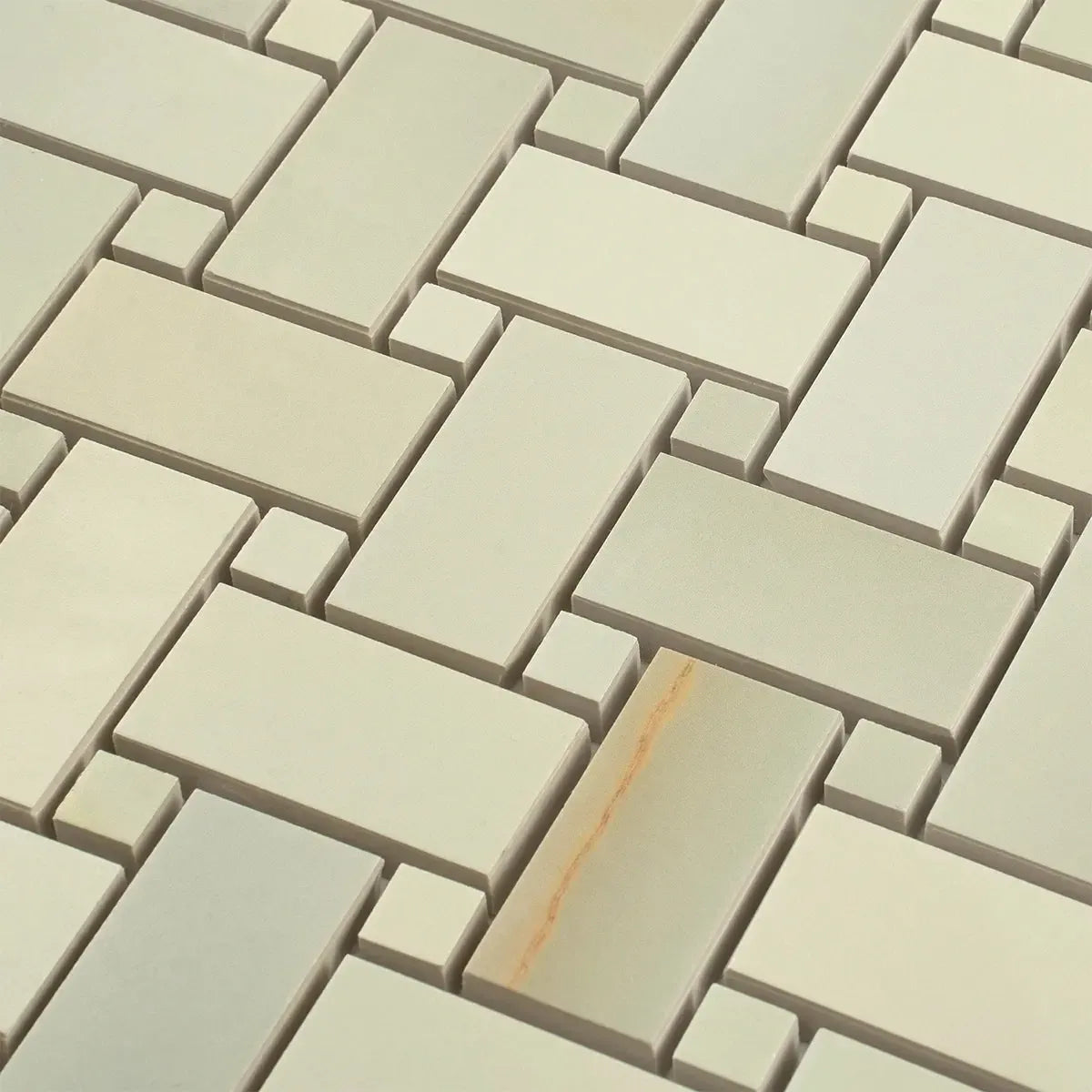 Emporio Soft Jade Onyx Porcelain Mosaic Tile | Tile Club