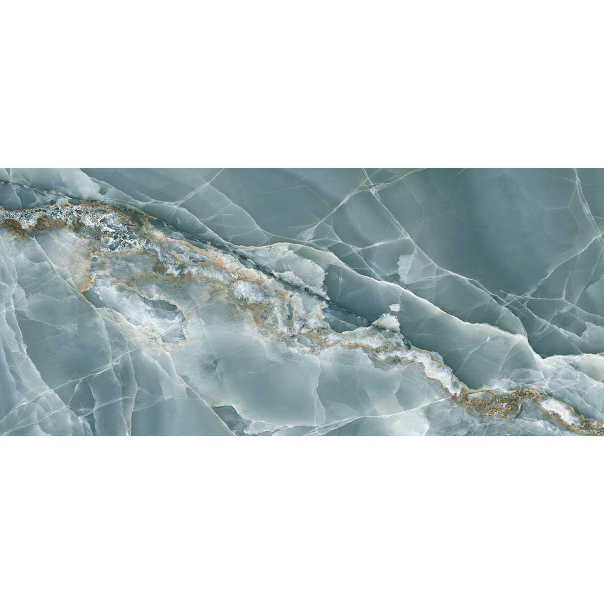 Emporio Green Onyx Lappato Porcelain Slab 48X110 | Tile Club