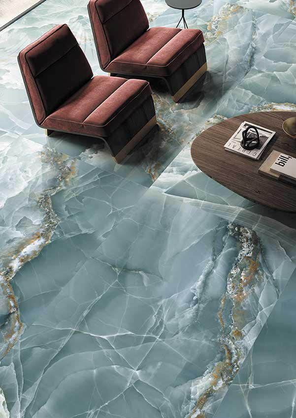 Emporio Green Onyx Large-Format Porcelain Tile 24x48 | Tile Club