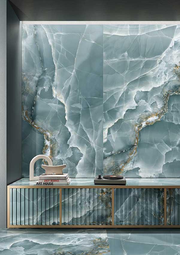 Emporio Green Onyx Large-Format Porcelain Tile 24x48 | Tile Club