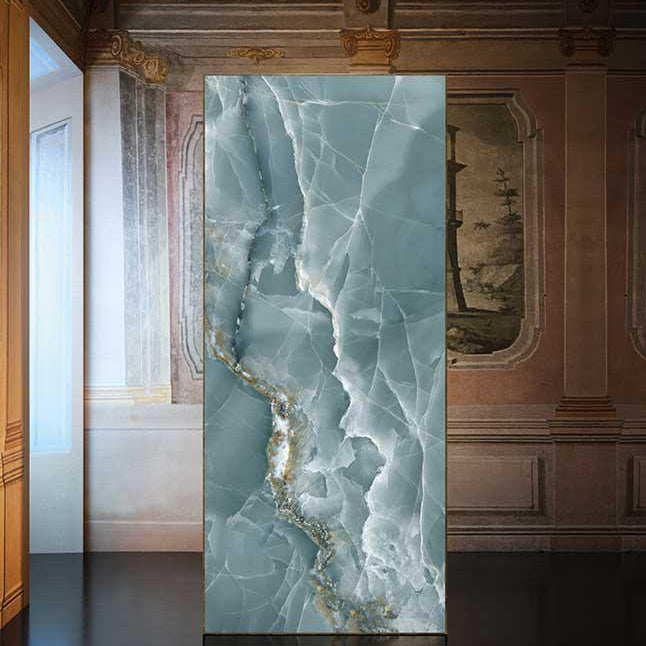 Emporio Green Onyx Large-Format Porcelain Tile 24x48 | Tile Club