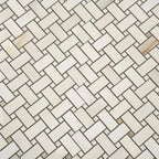 Emporio Soft White Onyx Porcelain Mosaic Tile | Tile Club