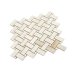 Emporio Soft White Onyx Porcelain Mosaic Tile | Tile Club