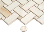 Emporio Soft White Onyx Porcelain Mosaic Tile | Tile Club