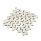 Emporio Soft White Onyx Porcelain Mosaic Tile | Tile Club