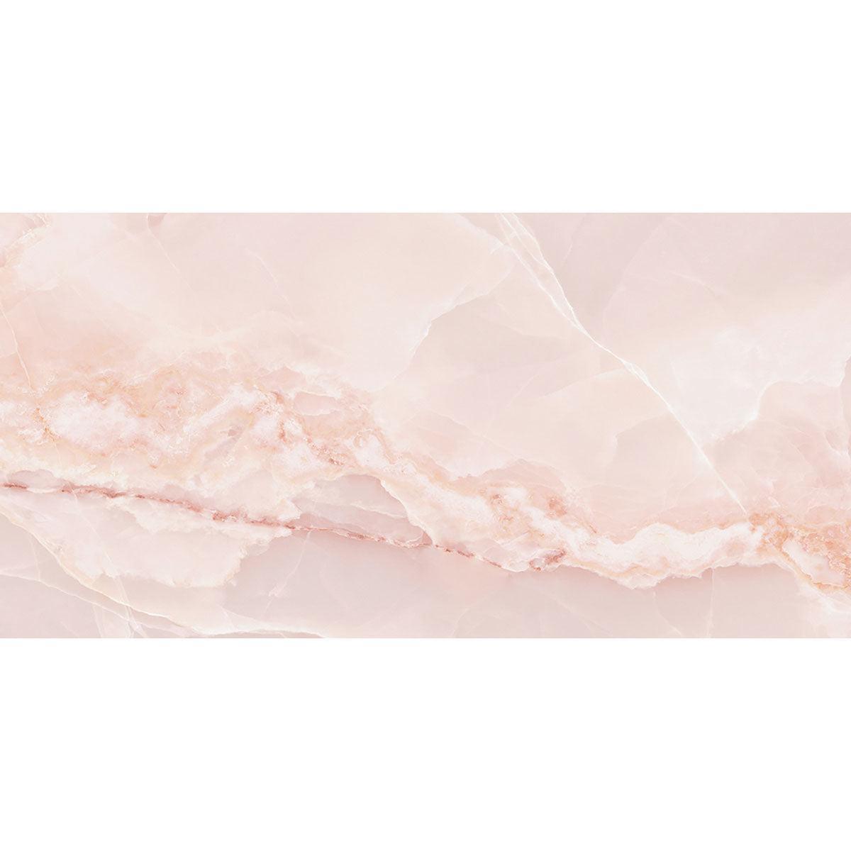 Emporio Pink Onyx Large-Format Porcelain Tile 24x48 | Tile Club