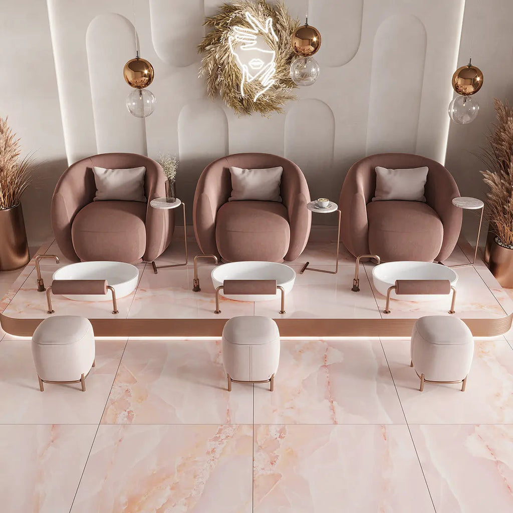 Emporio Pink Onyx Large-Format Porcelain Tile 36x36 | Tile Club