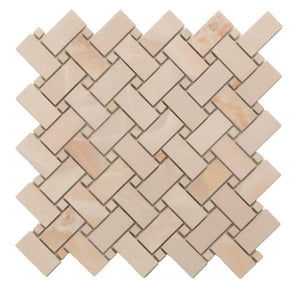 Emporio Pink Onyx Porcelain Mosaic Tile