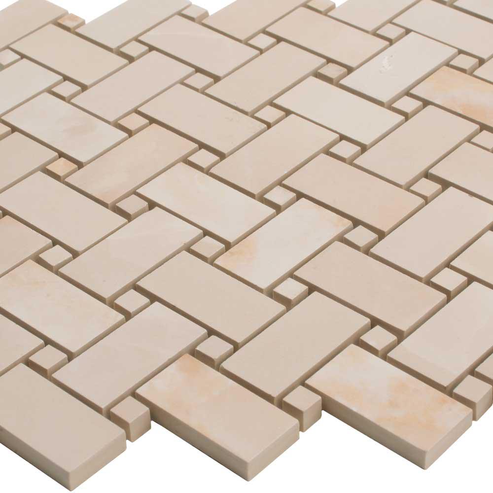 Emporio Pink Onyx Porcelain Mosaic Tile | Tile Club