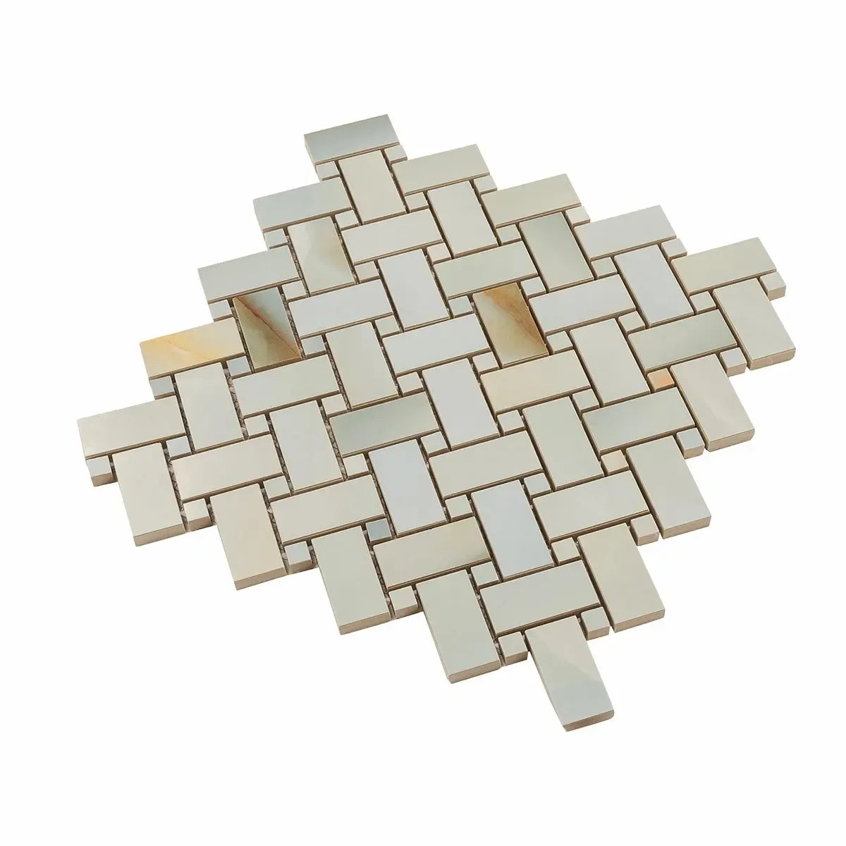 Emporio Soft Blue Onyx Porcelain Mosaic Tile | Tile Club