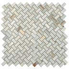 Emporio Soft Blue Onyx Porcelain Mosaic Tile | Tile Club