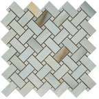 Emporio Soft Blue Onyx Porcelain Mosaic Tile | Tile Club