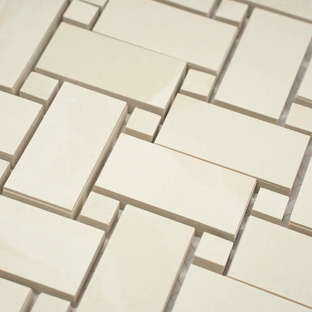 Emporio White Onyx Porcelain Mosaic Tile | Tile Club