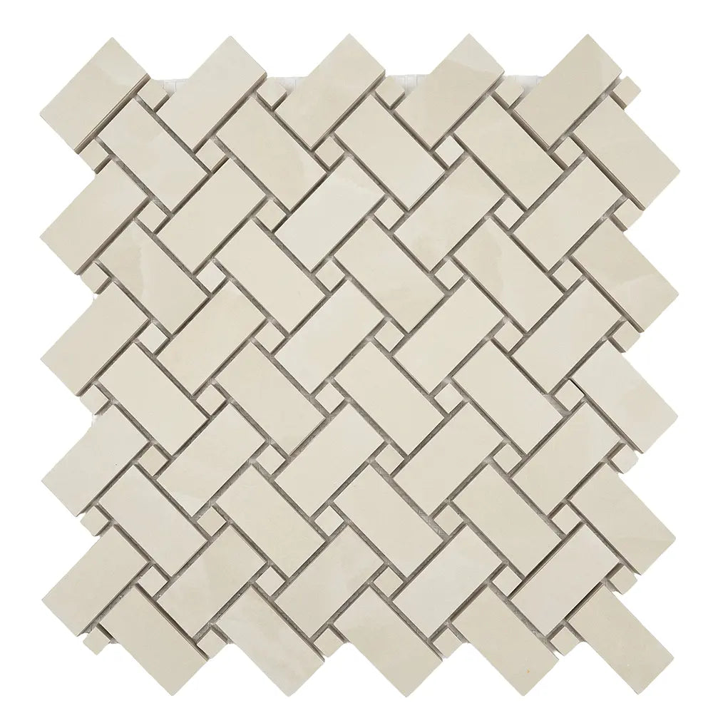 Emporio White Onyx Porcelain Mosaic Tile | Tile Club