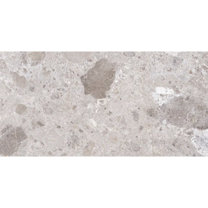 Emporio Gray Limestone Porcelain Tile 24x48 Sample | Tile Club