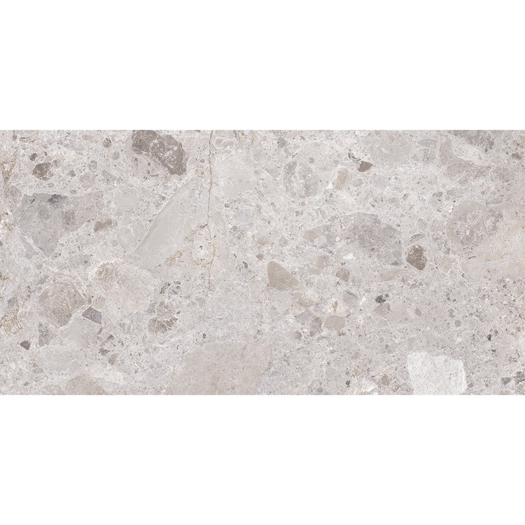 Emporio Gray Limestone Porcelain Tile 24x48 | Tile Club
