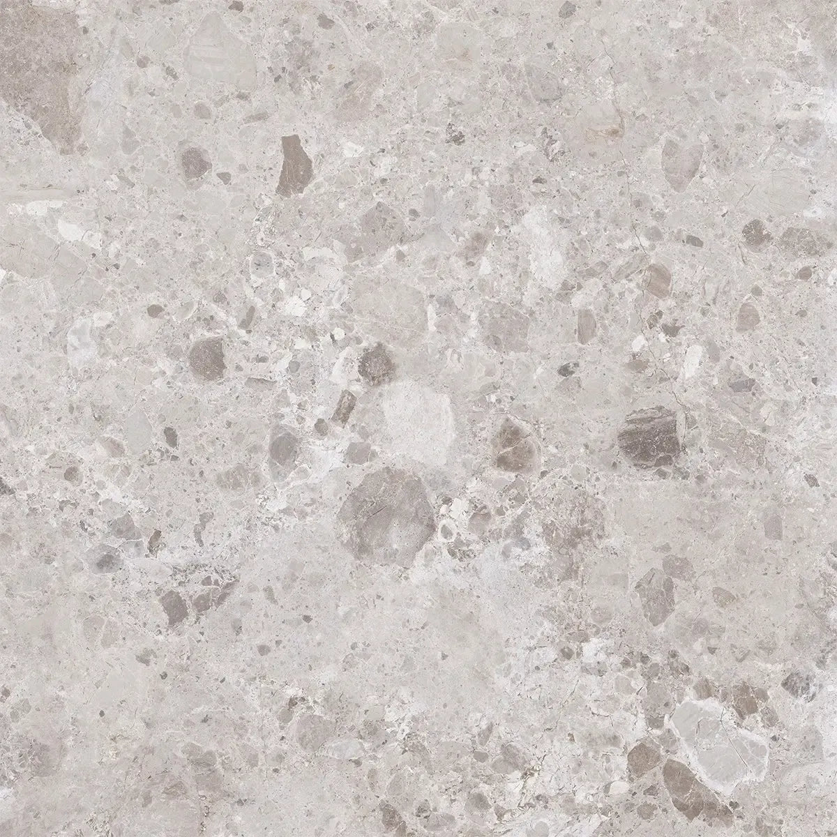 Emporio Gray Limestone Square Porcelain Tile 48x48