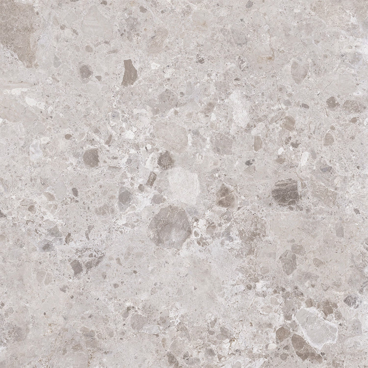 Emporio Gray Limestone Square Porcelain Tile 48x48