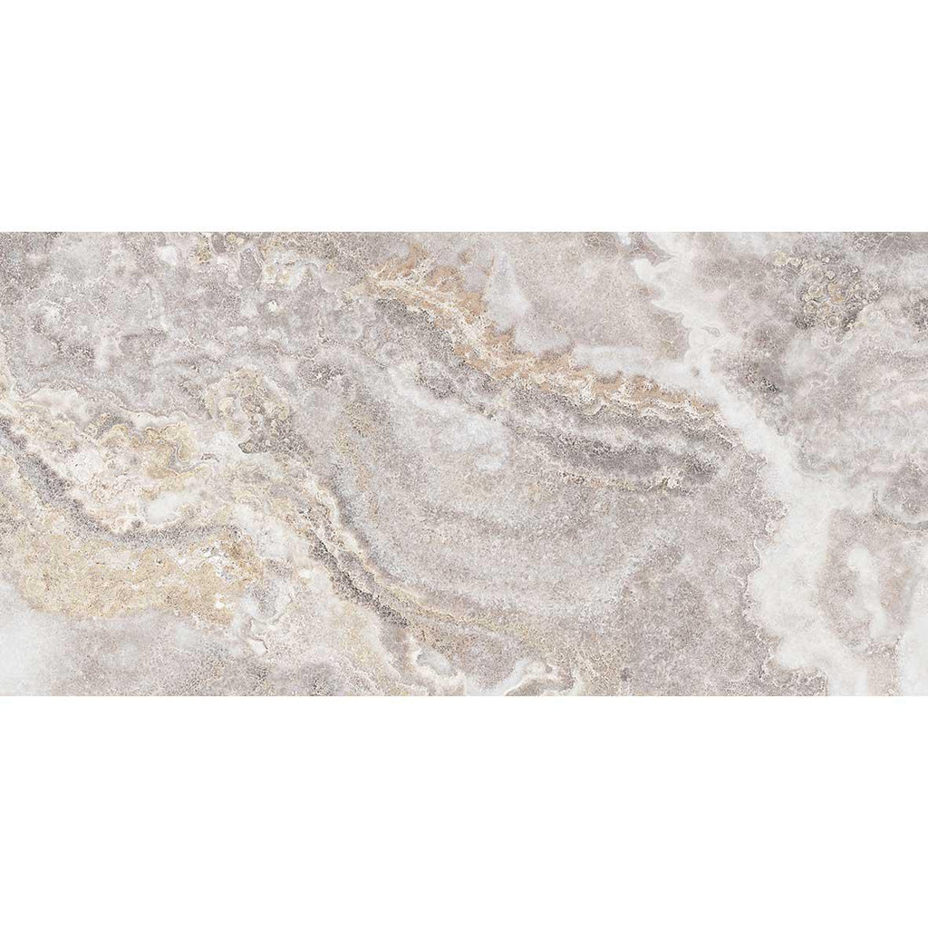 Emporio Baroque White Large-Format Porcelain Tile 24x48 | Tile Club