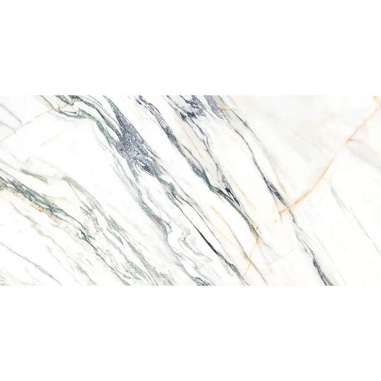 Emporio Syros Green Marble Look Porcelain Tile 24x48 | Tile Club