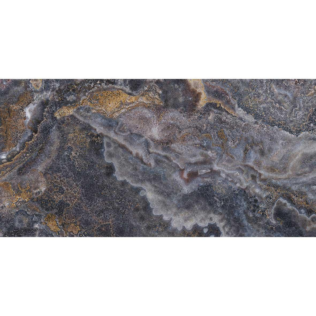 Emporio Baroque Blue Large-Format Porcelain Tile 24x48 | Tile Club