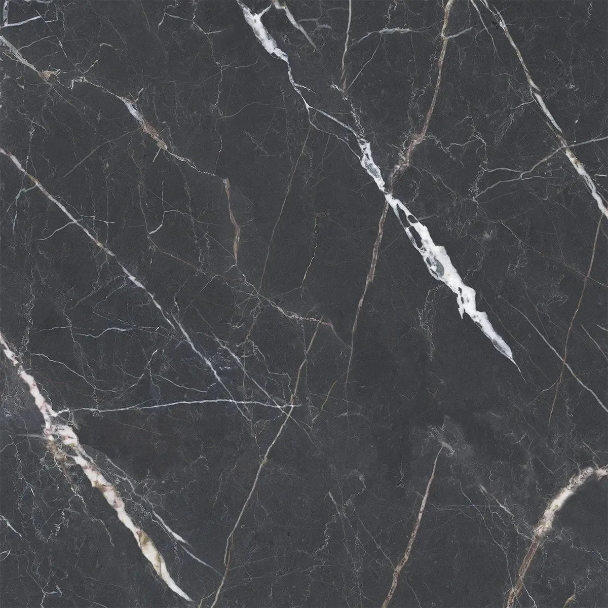 Emporio Bold Black Square Porcelain Tile 48x48