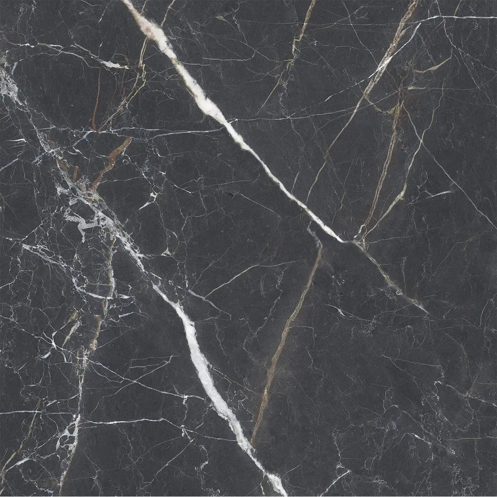 Emporio Bold Black Square Porcelain Tile 48x48 | Tile Club