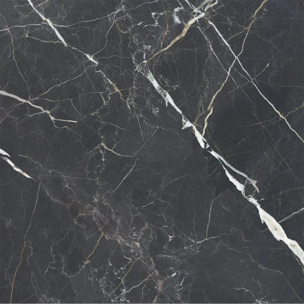 Emporio Bold Black Square Porcelain Tile 48x48 | Tile Club