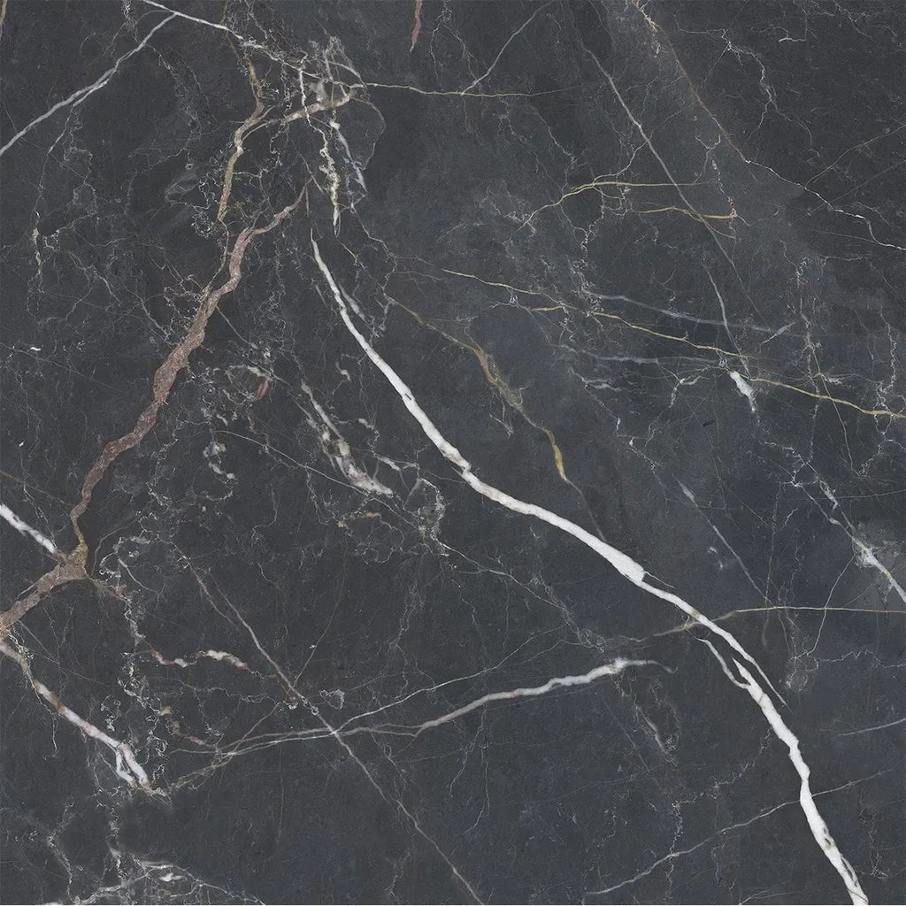 Emporio Bold Black Square Porcelain Tile 48x48 | Tile Club