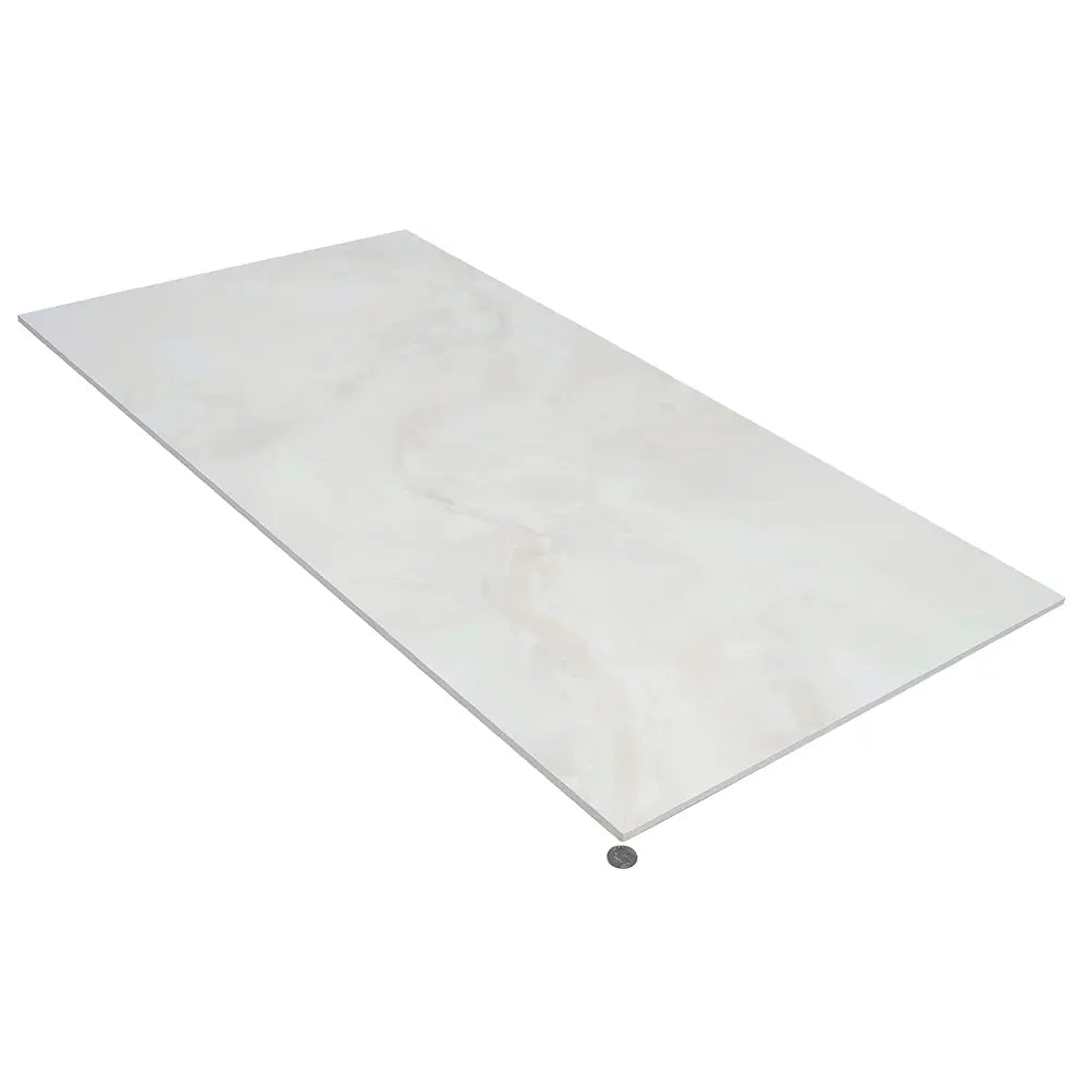 Emporio Cream Crystal-Look Porcelain Tile Crosscut 24x48 | Tile Club