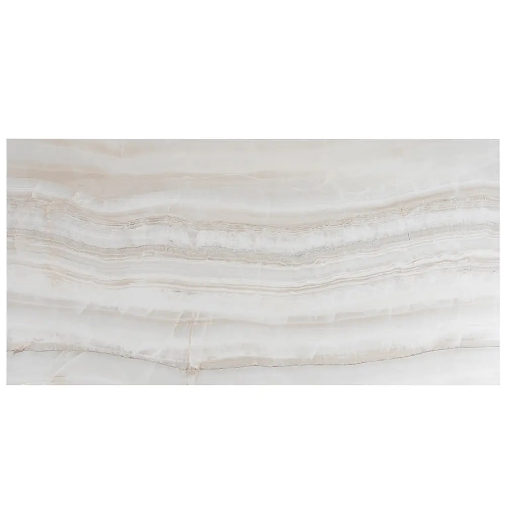 Emporio Cream Crystal-Look Porcelain Tile Veined 24x48 | Tile Club