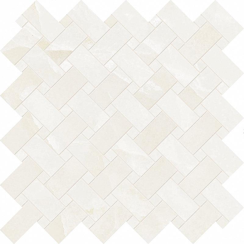 Emporio White Onyx Mosaic Porcelain Tile