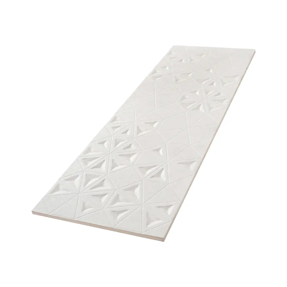 Grazioso Concrete Flower Ceramic Tile 12x36 | Tile Club