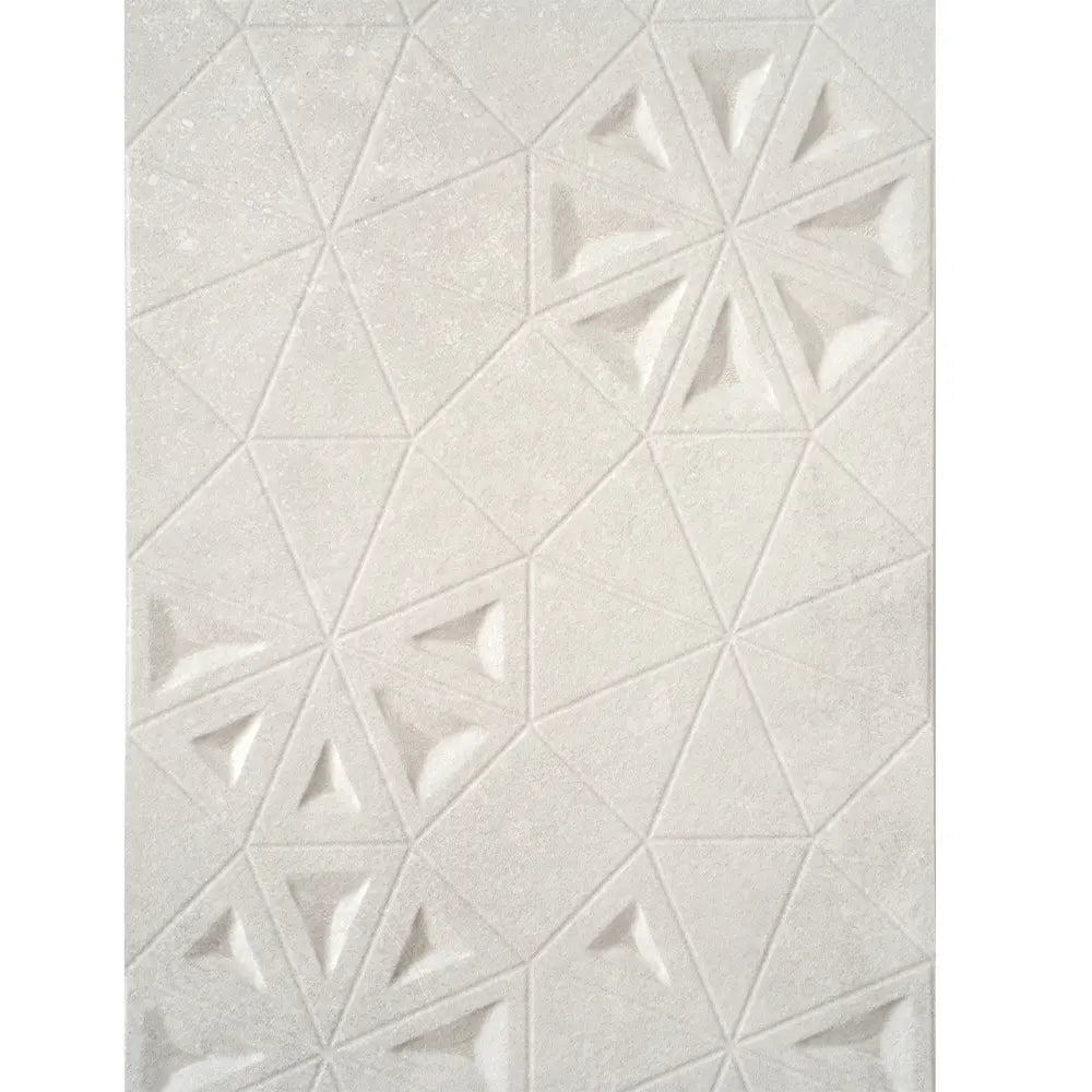 Grazioso Concrete Flower Ceramic Tile 12x36 | Tile Club