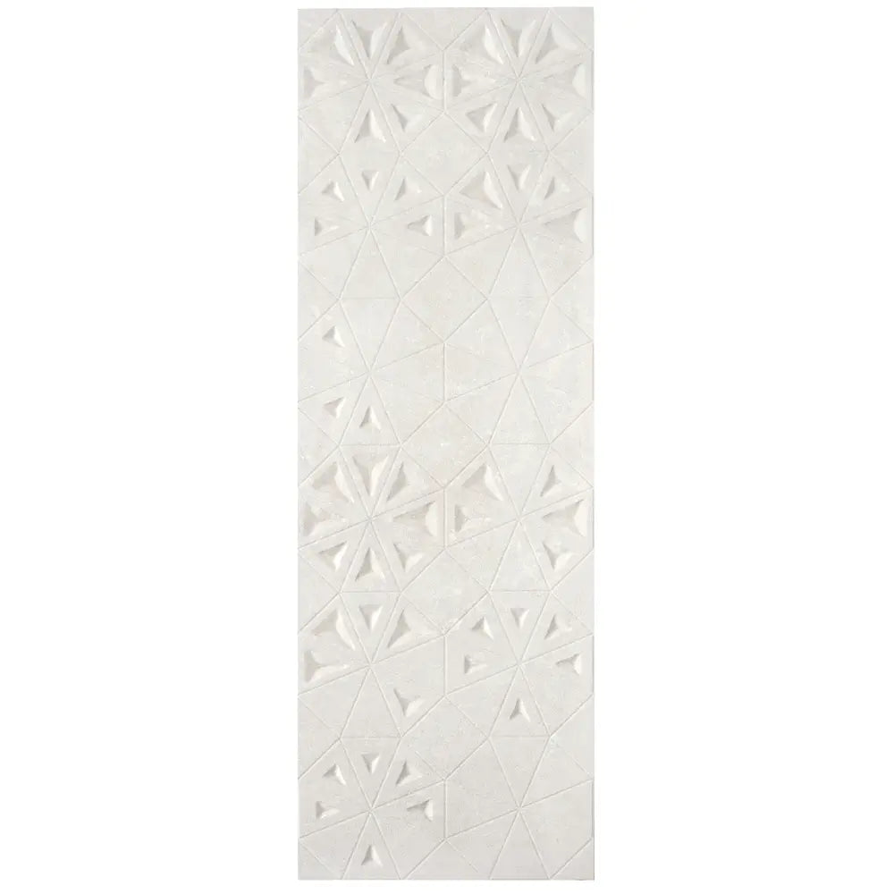 Grazioso Concrete Flower Ceramic Tile 12x36 | Tile Club