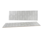 Grazioso Monument White 3D Ceramic Tile 12x36 | Tile Club